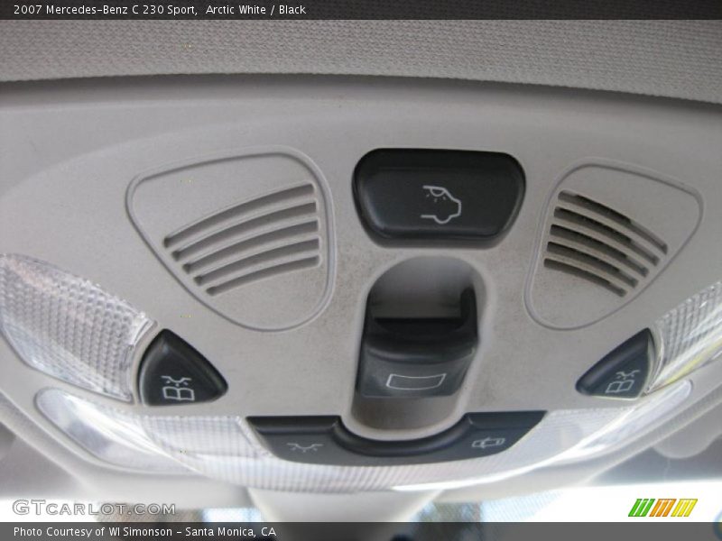 Arctic White / Black 2007 Mercedes-Benz C 230 Sport