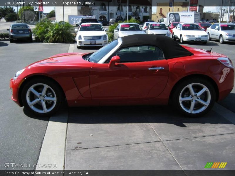 Chili Pepper Red / Black 2008 Saturn Sky Roadster