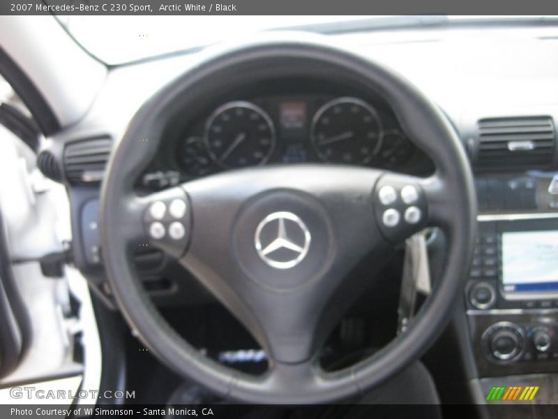 Arctic White / Black 2007 Mercedes-Benz C 230 Sport