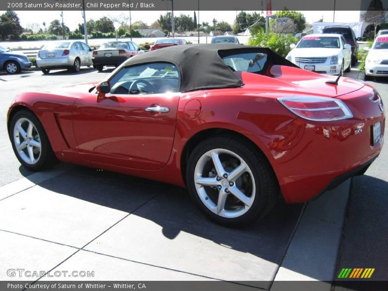 Chili Pepper Red / Black 2008 Saturn Sky Roadster