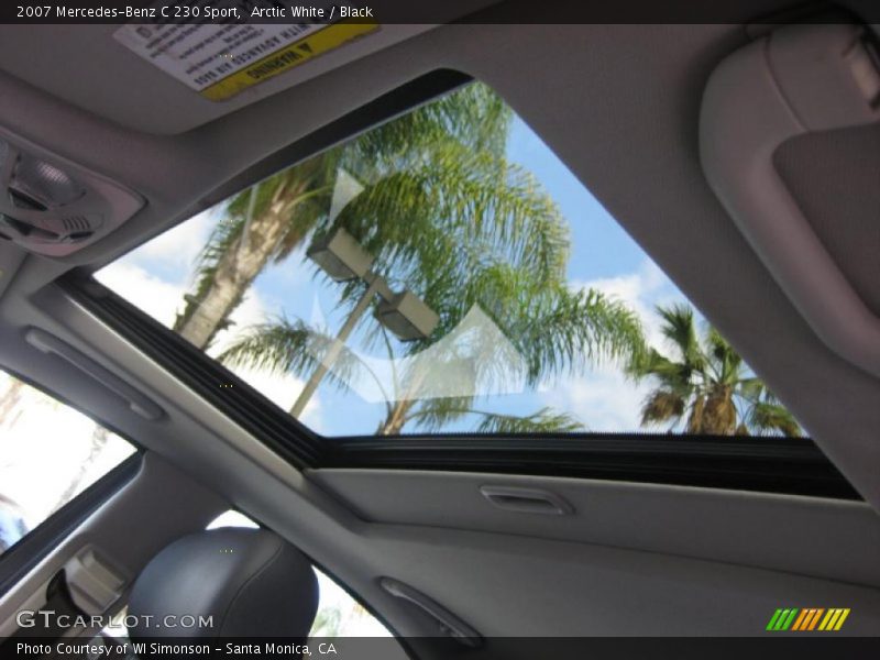 Arctic White / Black 2007 Mercedes-Benz C 230 Sport