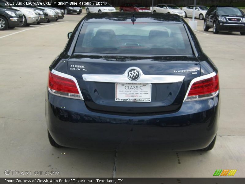 Midnight Blue Metallic / Ebony 2011 Buick LaCrosse CXL