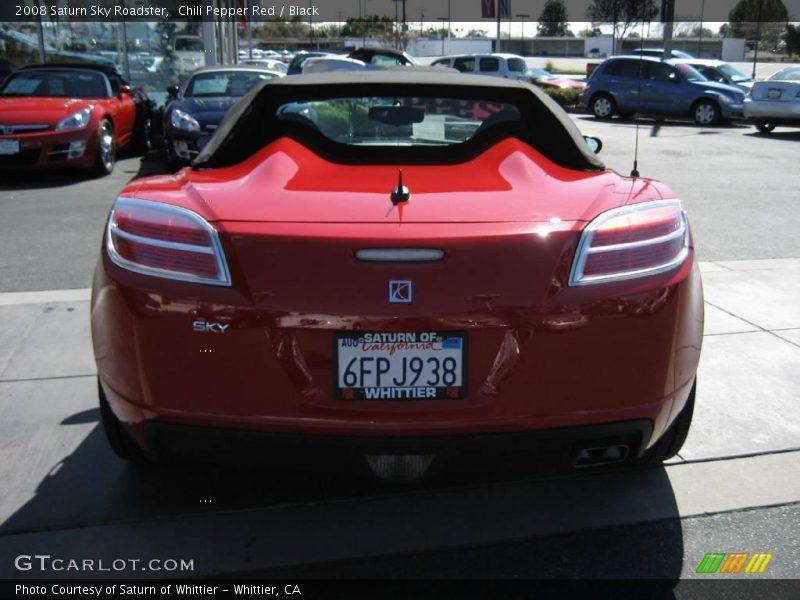 Chili Pepper Red / Black 2008 Saturn Sky Roadster