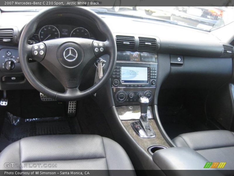 Arctic White / Black 2007 Mercedes-Benz C 230 Sport