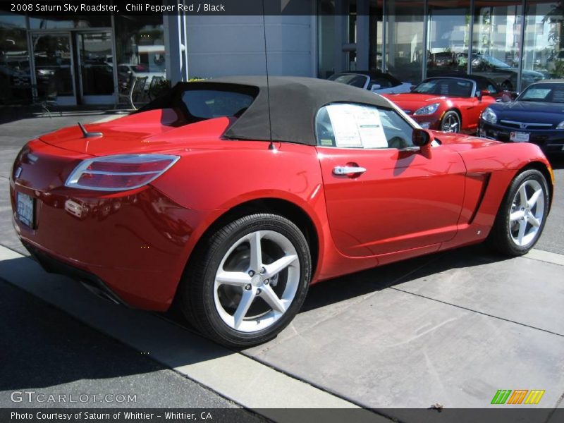 Chili Pepper Red / Black 2008 Saturn Sky Roadster