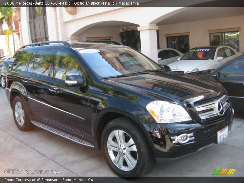 Obsidian Black Metallic / Macadamia 2008 Mercedes-Benz GL 450 4Matic