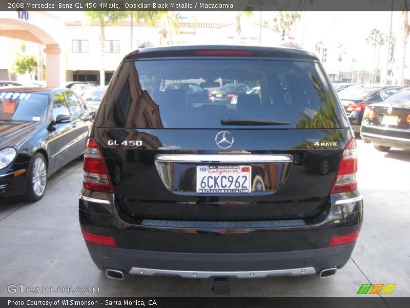Obsidian Black Metallic / Macadamia 2008 Mercedes-Benz GL 450 4Matic