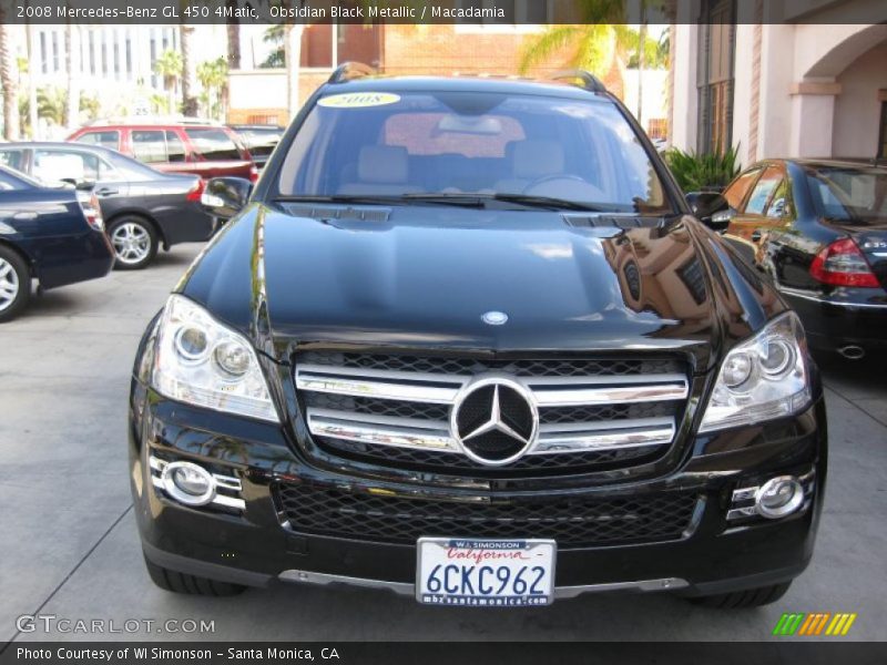 Obsidian Black Metallic / Macadamia 2008 Mercedes-Benz GL 450 4Matic