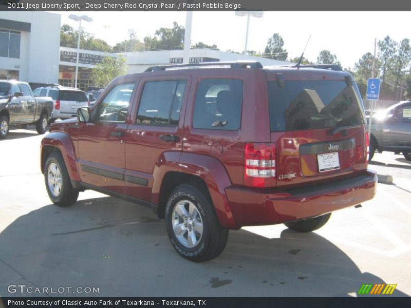 Deep Cherry Red Crystal Pearl / Pastel Pebble Beige 2011 Jeep Liberty Sport