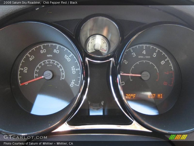 Chili Pepper Red / Black 2008 Saturn Sky Roadster