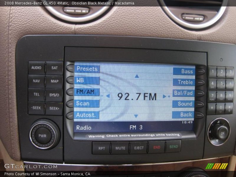 Obsidian Black Metallic / Macadamia 2008 Mercedes-Benz GL 450 4Matic