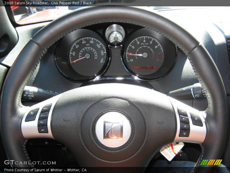 Chili Pepper Red / Black 2008 Saturn Sky Roadster
