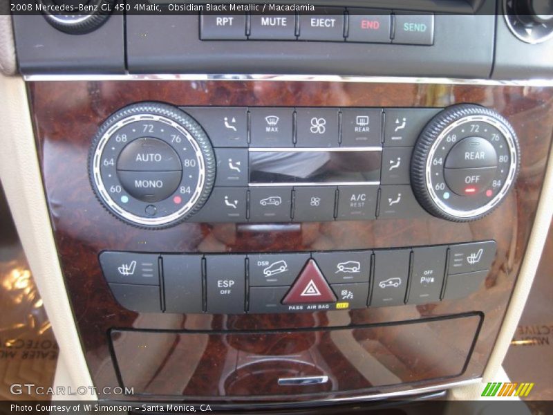 Obsidian Black Metallic / Macadamia 2008 Mercedes-Benz GL 450 4Matic