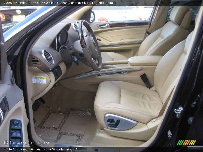 Obsidian Black Metallic / Macadamia 2008 Mercedes-Benz GL 450 4Matic