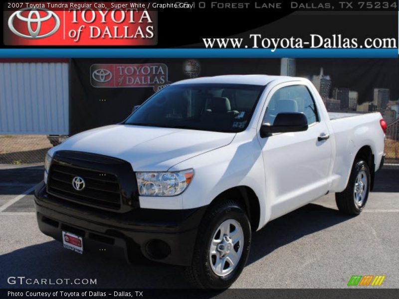 Super White / Graphite Gray 2007 Toyota Tundra Regular Cab