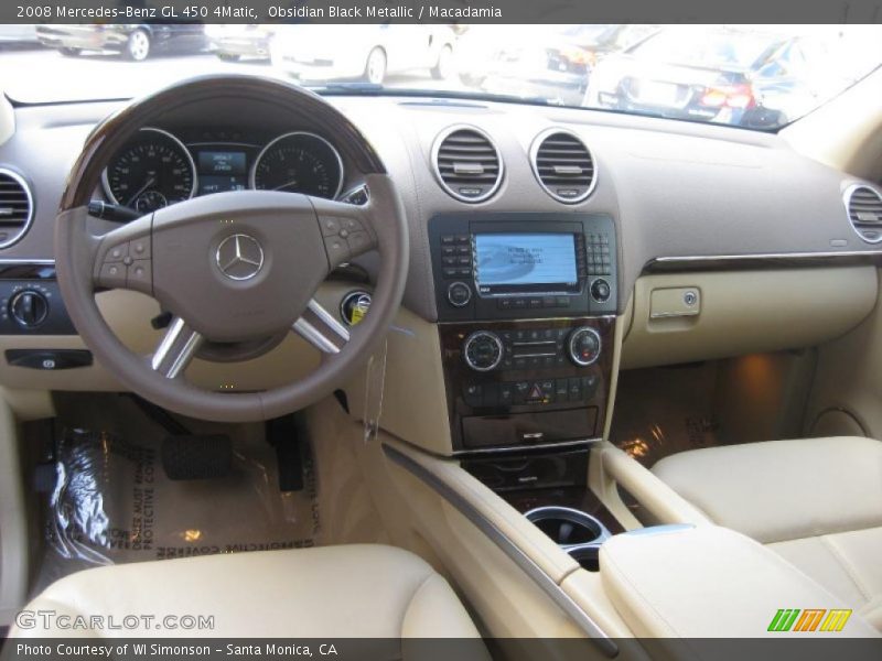 Obsidian Black Metallic / Macadamia 2008 Mercedes-Benz GL 450 4Matic