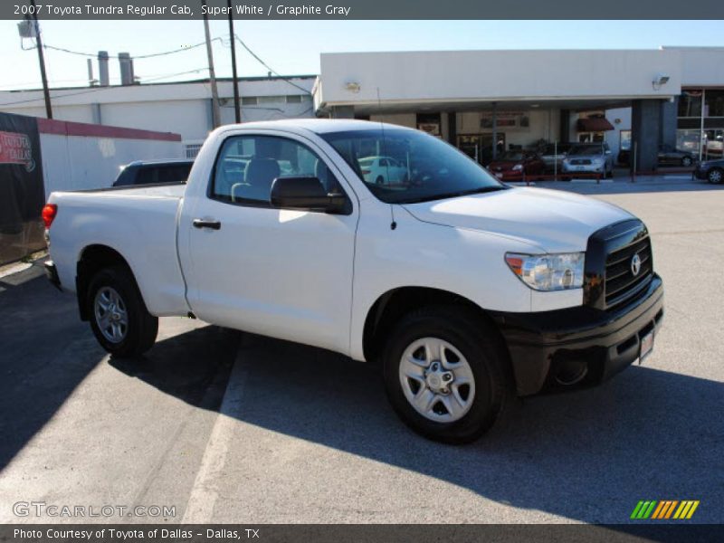 Super White / Graphite Gray 2007 Toyota Tundra Regular Cab