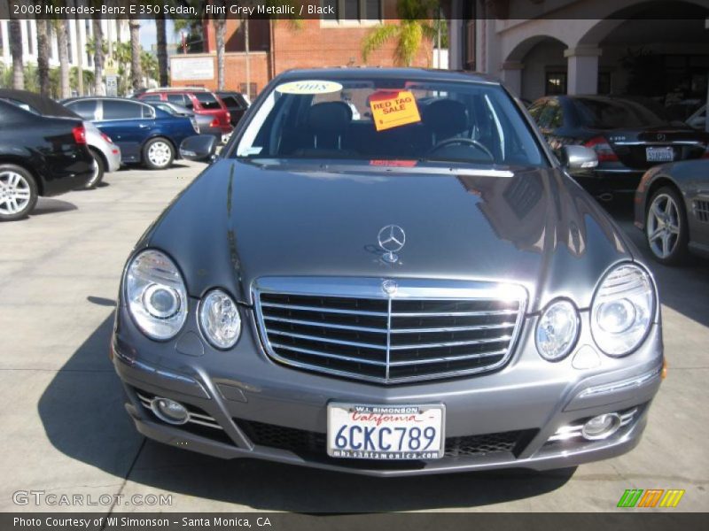 Flint Grey Metallic / Black 2008 Mercedes-Benz E 350 Sedan