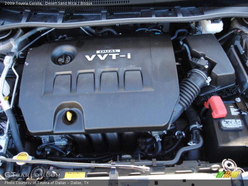  2009 Corolla  Engine - 1.8 Liter DOHC 16-Valve VVT-i Inline 4 Cylinder