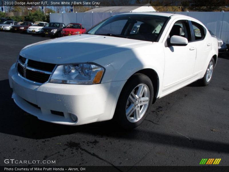 Stone White / Dark Slate Gray 2010 Dodge Avenger R/T