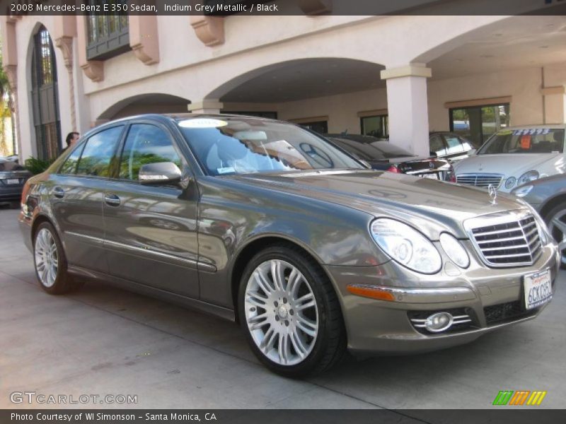 Indium Grey Metallic / Black 2008 Mercedes-Benz E 350 Sedan