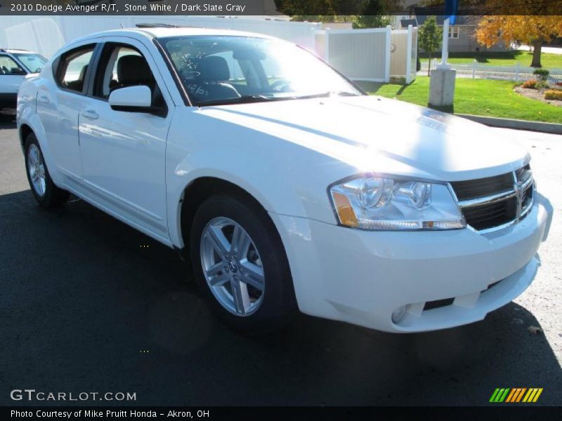 Stone White / Dark Slate Gray 2010 Dodge Avenger R/T