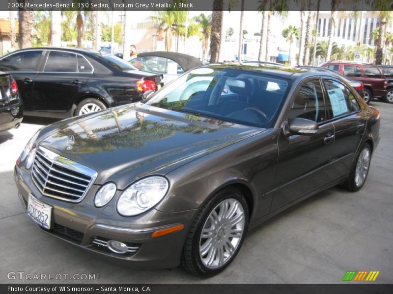 Indium Grey Metallic / Black 2008 Mercedes-Benz E 350 Sedan