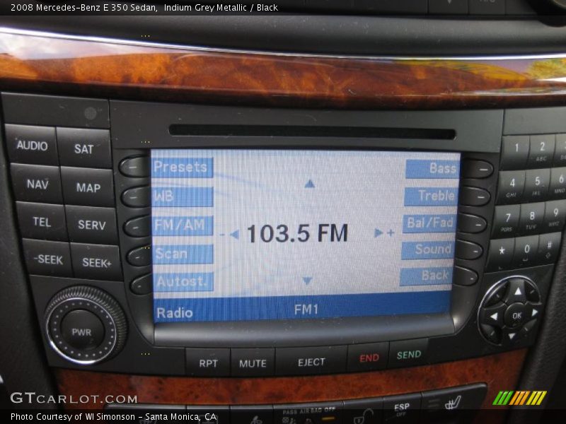 Controls of 2008 E 350 Sedan