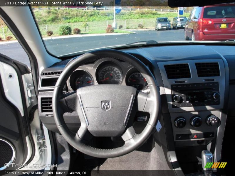 Stone White / Dark Slate Gray 2010 Dodge Avenger R/T