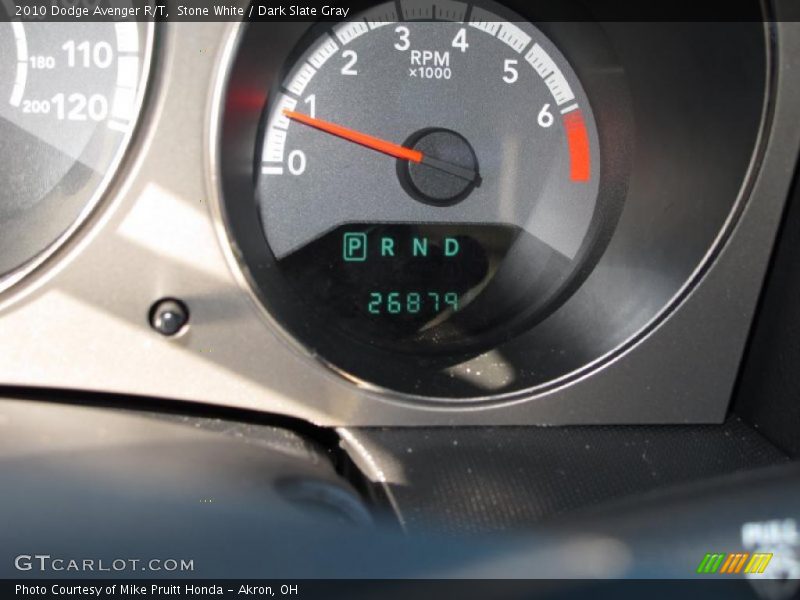 Stone White / Dark Slate Gray 2010 Dodge Avenger R/T