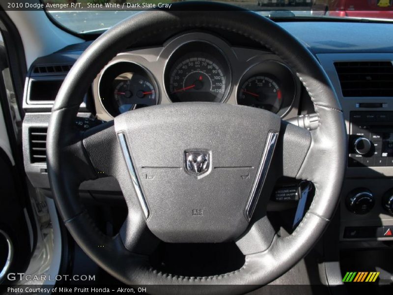 Stone White / Dark Slate Gray 2010 Dodge Avenger R/T