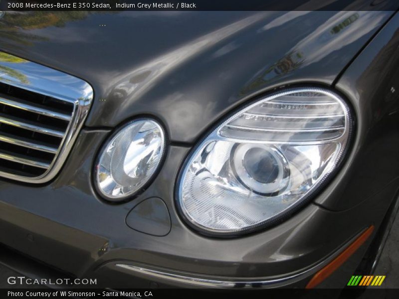 Indium Grey Metallic / Black 2008 Mercedes-Benz E 350 Sedan