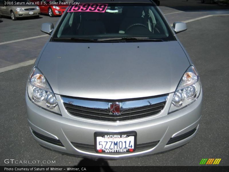 Silver Pearl / Gray 2008 Saturn Aura XE 3.5