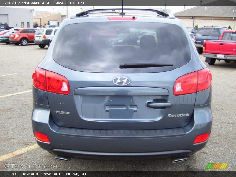 Slate Blue / Beige 2007 Hyundai Santa Fe GLS