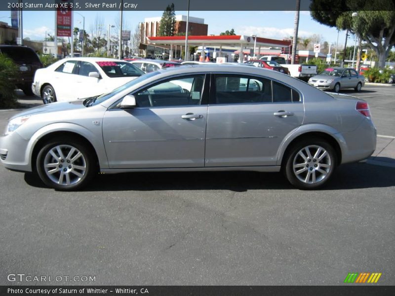 Silver Pearl / Gray 2008 Saturn Aura XE 3.5