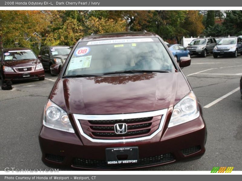 Dark Cherry Pearl / Ivory 2008 Honda Odyssey EX-L