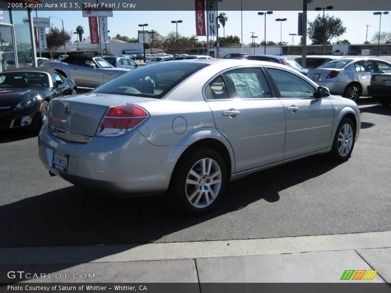 Silver Pearl / Gray 2008 Saturn Aura XE 3.5