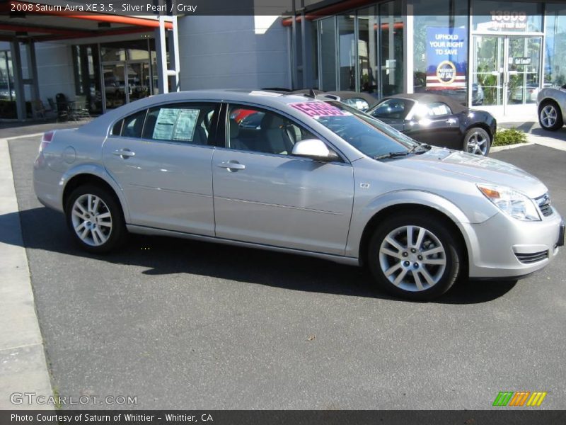 Silver Pearl / Gray 2008 Saturn Aura XE 3.5