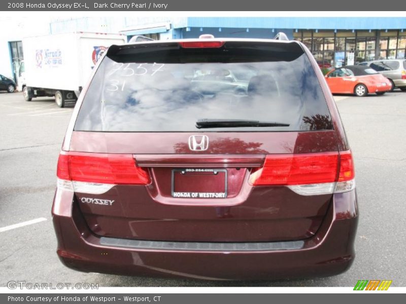 Dark Cherry Pearl / Ivory 2008 Honda Odyssey EX-L
