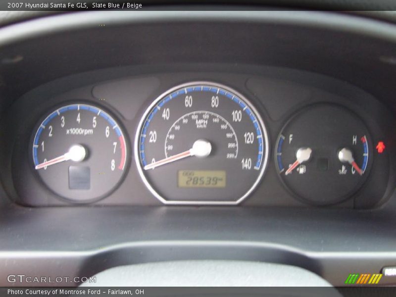  2007 Santa Fe GLS GLS Gauges