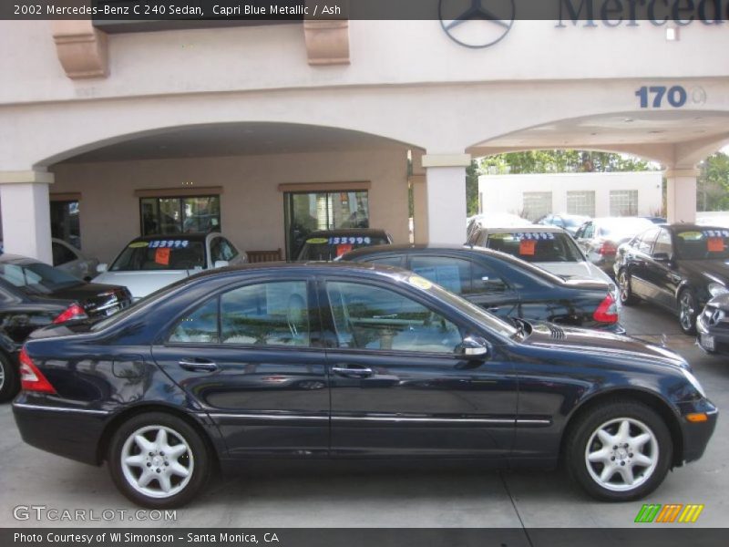 Capri Blue Metallic / Ash 2002 Mercedes-Benz C 240 Sedan