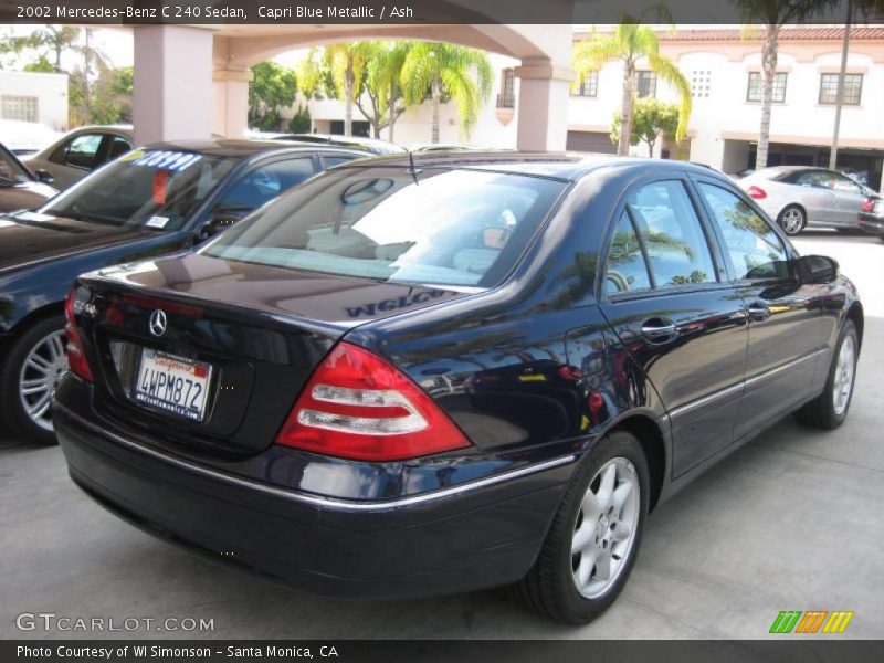 Capri Blue Metallic / Ash 2002 Mercedes-Benz C 240 Sedan