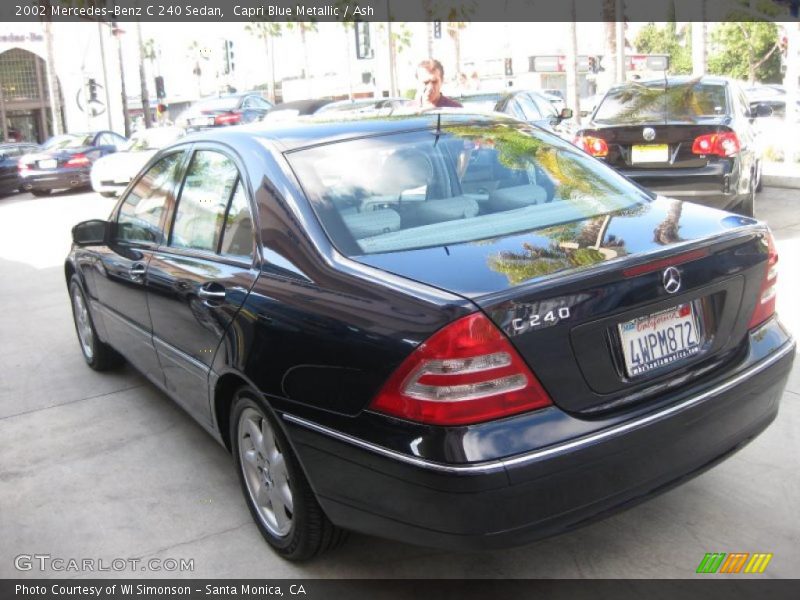 Capri Blue Metallic / Ash 2002 Mercedes-Benz C 240 Sedan