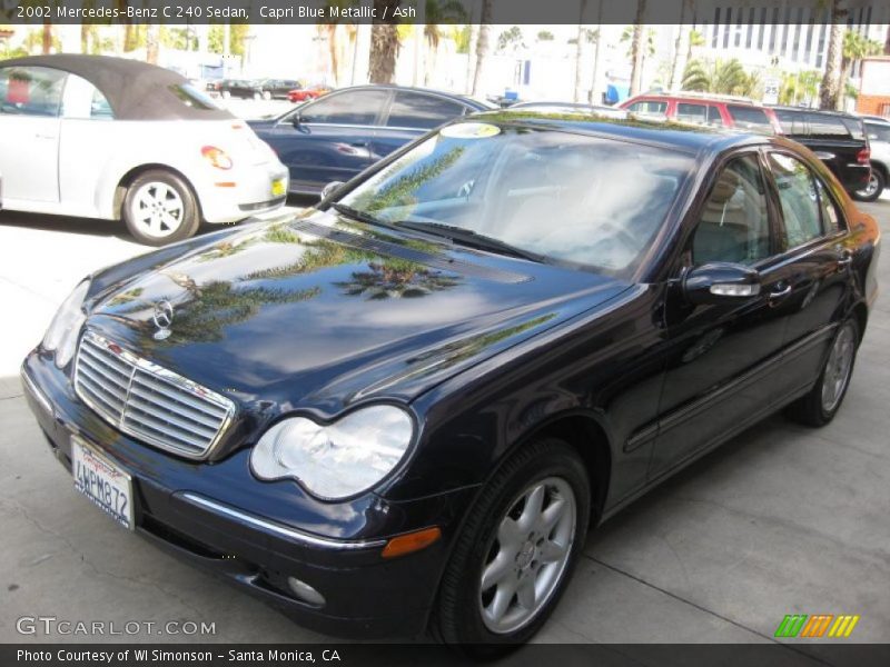 Capri Blue Metallic / Ash 2002 Mercedes-Benz C 240 Sedan