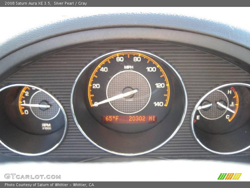 Silver Pearl / Gray 2008 Saturn Aura XE 3.5