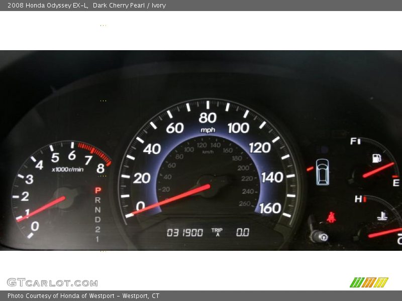  2008 Odyssey EX-L EX-L Gauges