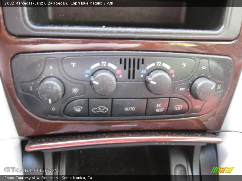 Capri Blue Metallic / Ash 2002 Mercedes-Benz C 240 Sedan