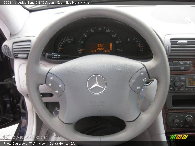 Capri Blue Metallic / Ash 2002 Mercedes-Benz C 240 Sedan