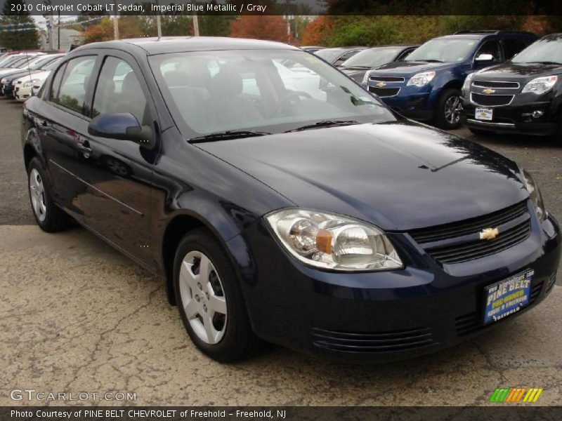 Imperial Blue Metallic / Gray 2010 Chevrolet Cobalt LT Sedan