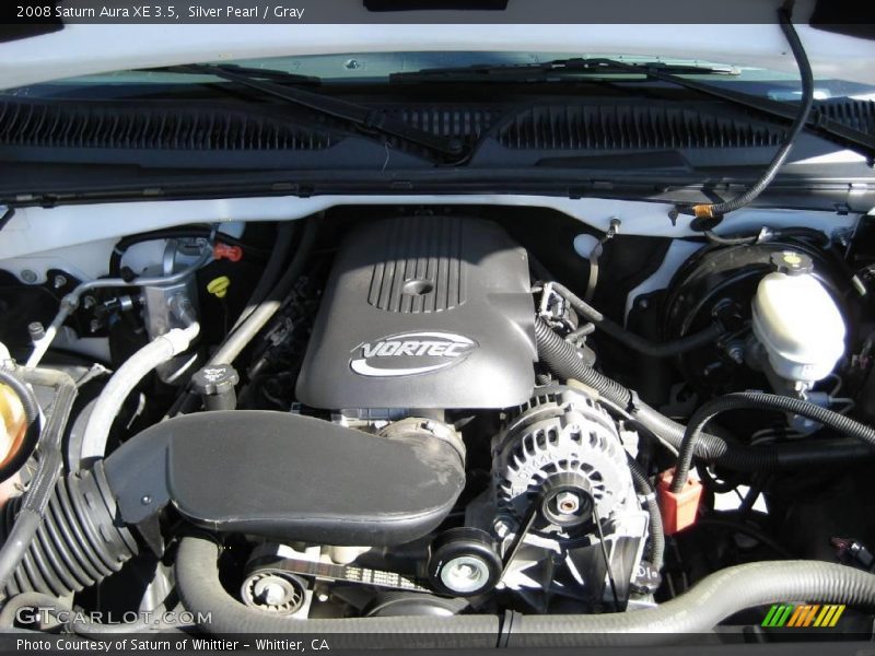 Silver Pearl / Gray 2008 Saturn Aura XE 3.5